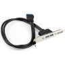 Планка портов в корпус 2xUSB3.0 EXEGATE BrctUSB3-2A EX298295RUS